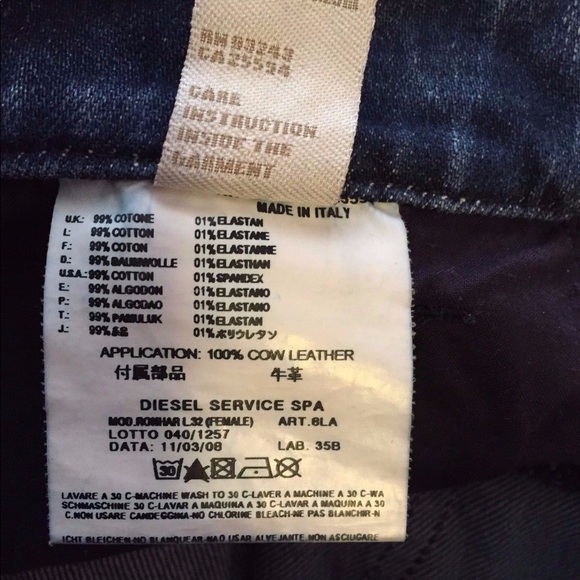 Diesel Ronhar Regular Denim Jeans Sz W 28 L 32 - Picture 8 of 8